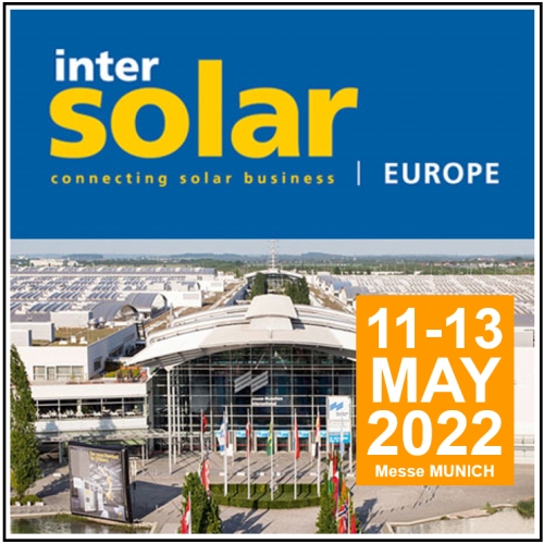 Intersolar Europe - Munich - 11-13 May 2022
